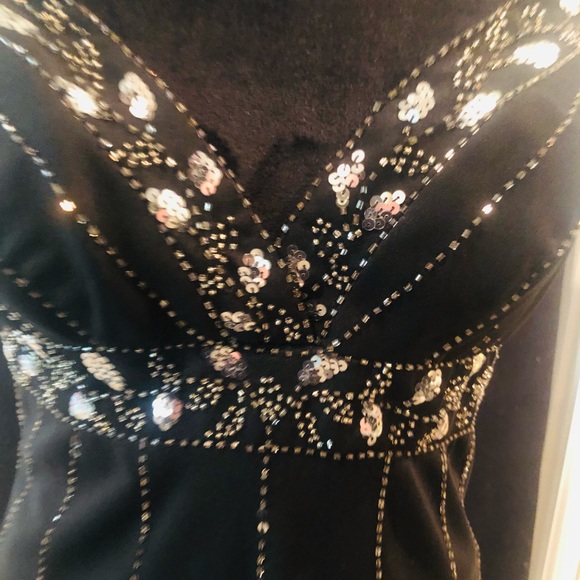 NWT BLACK BLING PARTY DRESS CRYSTALS BEDAZZLED - Picture 6 of 13